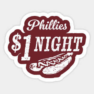 Dollar Night Sticker